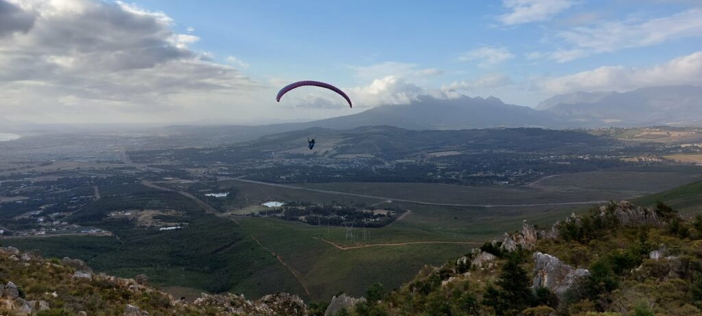 Flying from Sir Lowry's Pass