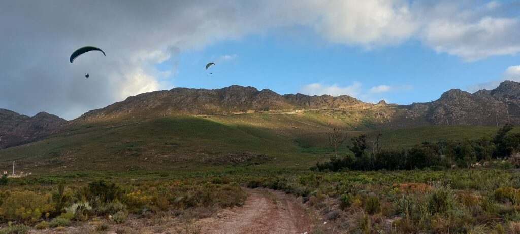 Landing site at Sir Lowry's Pass